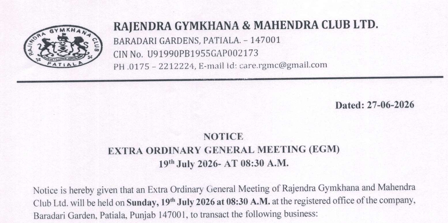 Extraordinary General Meeting (EGM)-2026